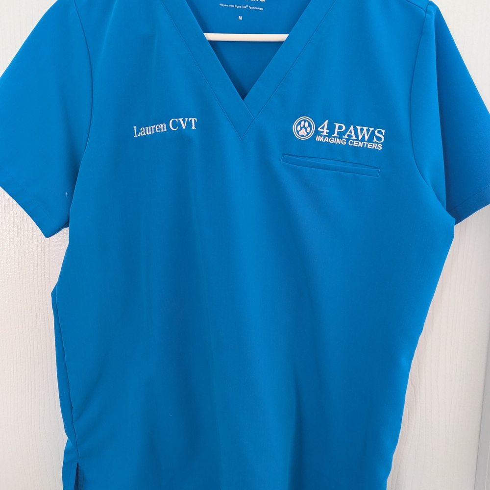 Blue 4 Paws Scrub Top